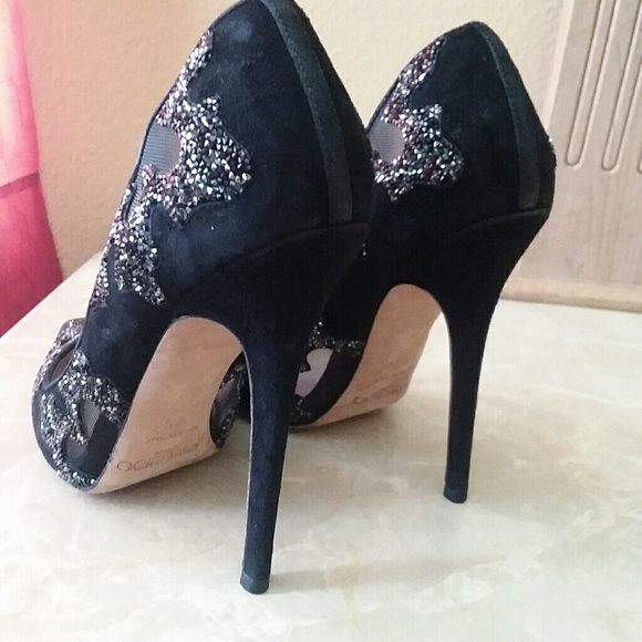 Jimmy Choo black crystal pump 37.5 - Picture 5 of 8